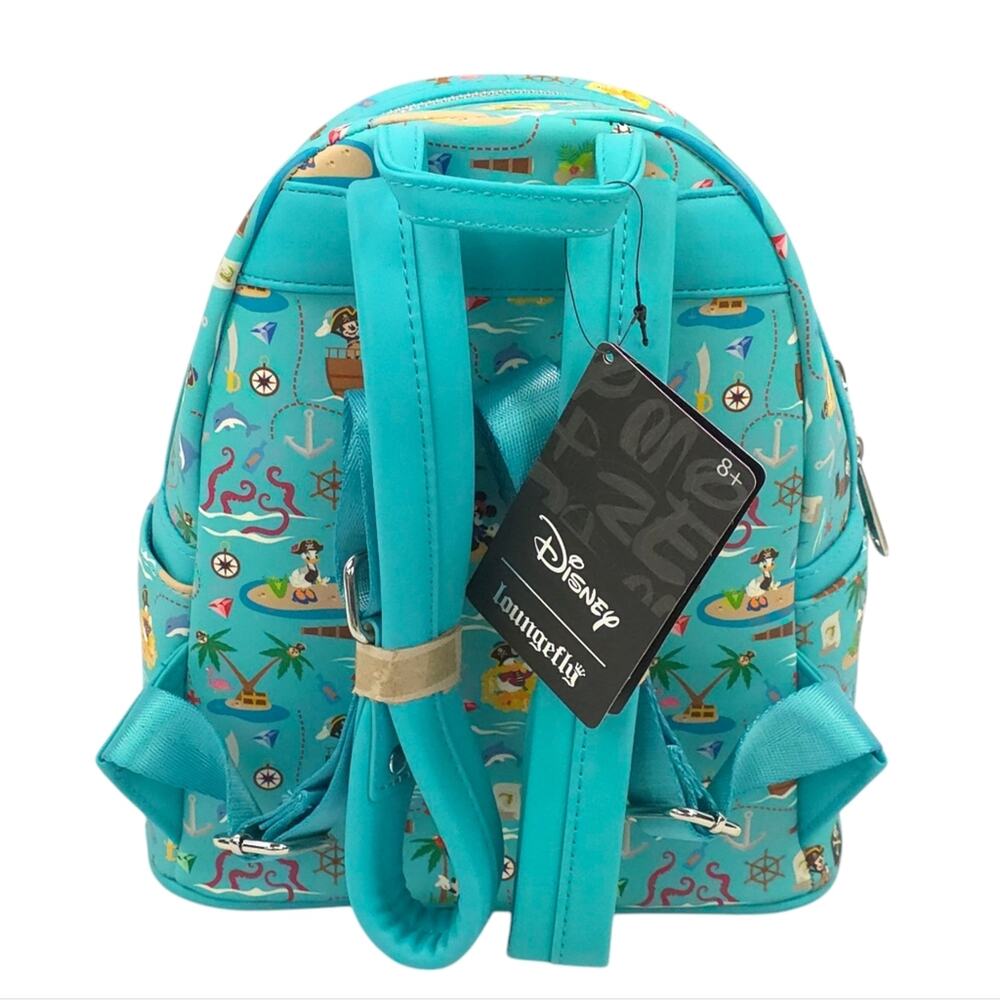 Loungefly Pirate Mickey And Friends AOP Sensational 6 Pirates Mini Backpack - Picture 2 of 7